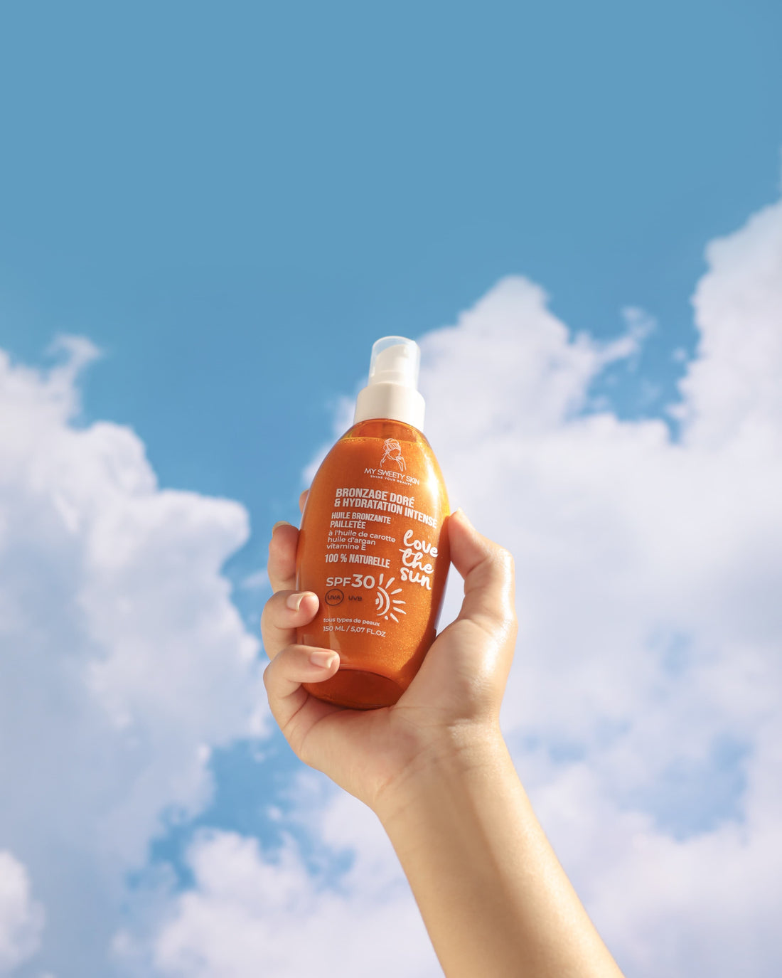 Huile bronzante